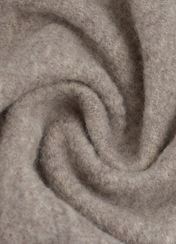 gekochte Wolle - Wollstoff - Walk - Naomi - beige melliert - 1170